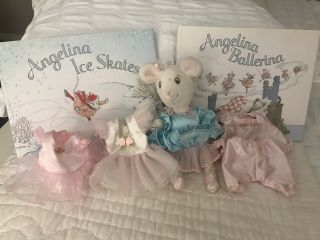 Angelina Ballerina Anerican Girl Doll W/ Outfits,  Books Retired