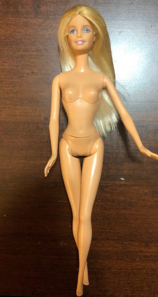 Mattel Barbie Nude Doll Jewel Girl Soft Belly Ever Flex Waist