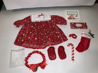 Bitty Baby Outfit American Girl Bear Winter Fun Holiday Christmas Dress Stocking