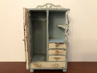 Dollhouse Artisan French Country Shabby Chic Belter Childs Armoire