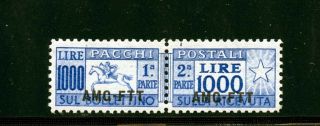 Italy - Trieste Q26 (it724) Parcel Post Of 1954,  M,  Lh,  Fvf,  Cv$200.  00