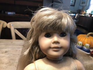 Pleasant Company American Girl Doll Blond Hair Blue Eyes 18” Doll