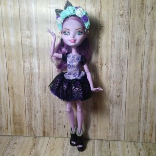 Ever After High Doll: Kitty Cheshire Doll 1st Edition Articulated Purple Girl 2
