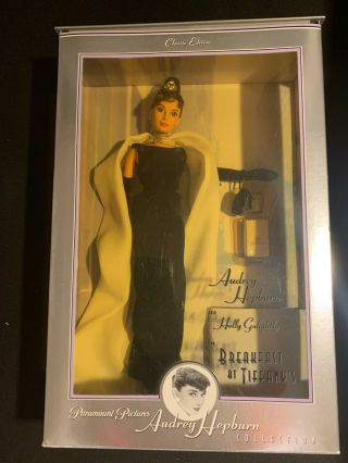 1998 Mattel Barbie Audrey Hepburn As Holly Golightly In " Breakfast At Tiffany 