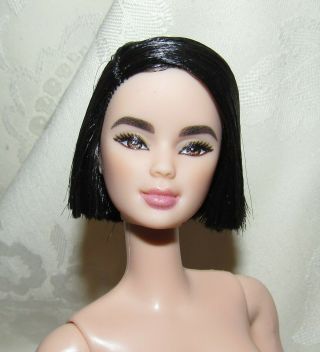 Nude Barbie Doll Asian Maria Black Hair Styled By Chriselle Lim For Ooak