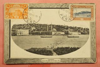 1919 Turkey Constantinople Postcard Pera To France 132120