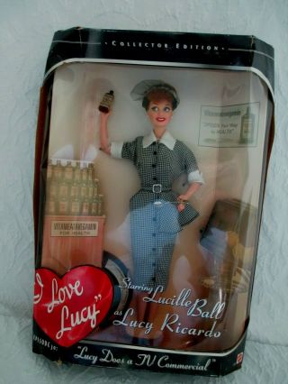 1997 I Love Lucy Barbie Doll: Lucy Does A Tv Commercial Collector Edition