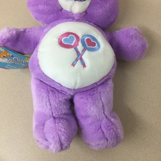 Care Bears Purple Bear Share Bear 12” Plush Lollipops With Tags AR188 3