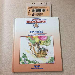 Teddy Ruxpin The Airship Book And Tape Wow Vg Cond.  Ar85