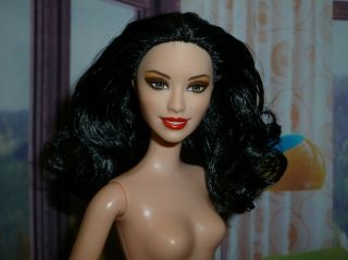 Barbie Raquelle Fashionista Doll Ooak Reset Hair Jointed Body U.  S Ship