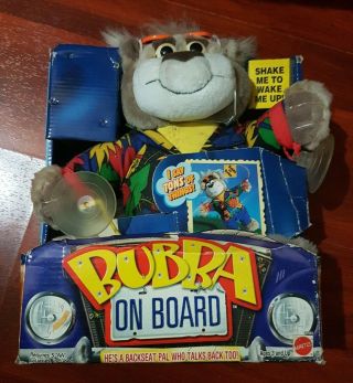 1998 Talking Plush Bear Bubba On Board
