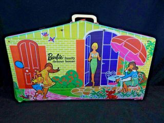 1958 Barbie Family Deluxe House W/handle 26x16x7.  5