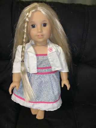 American Girl Doll 18 " Retired Julie Albright Blonde Hair Brown Eyes (bsj)