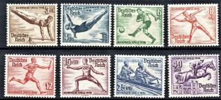 Germany - 1936 Summer Olympics - Full Set - Never Hinged S3