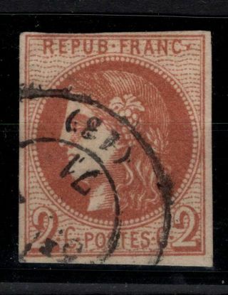P123847/ France - Bordeaux Issue – Y&t 40b – Certificate 330 E