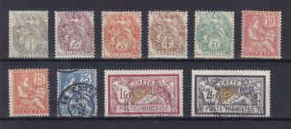 Crete Greece French Post 1902,  Yvert 1/14,  10 Stamps