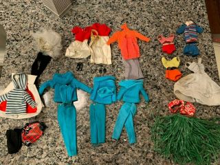 Mattel Vintage Barbie Doll Clothes And Accessories 60 