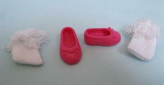 Barbie Friends Kelly Tommy Chelsea Doll Clothes/pink Ballet Flats Shoes & Socks