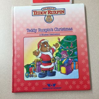 Teddy Ruxpin Teddy Ruxpin ' s Christmas Book and Tape VG Cond.  AR85 2