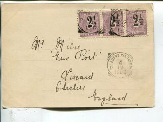 Netherlands East Indies Picture Post Card Via Singapore To England 1902