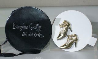 2009 Tonner Evangeline Ghastly " Golden Eternity " Gold High Heel Shoes - Orig Box