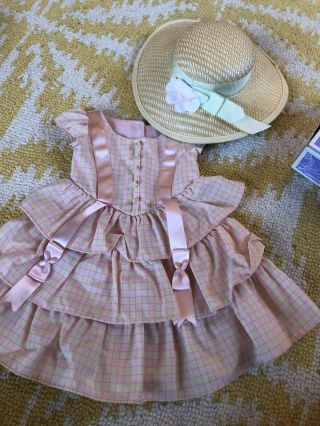 American Girl Cécile Marie - Grace Summer Dress And Hat Only