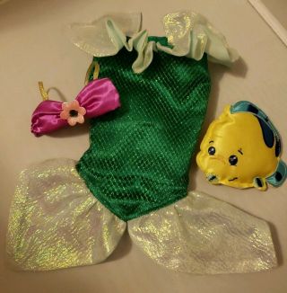Disney Princess Little Mermaid Toddler Doll Dress Replacement Ariel Flounder