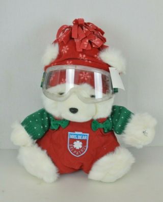 Santa Bear 2004 - Mrs.  Bear Ski Patrol - Marshal Fields Christmas Plush