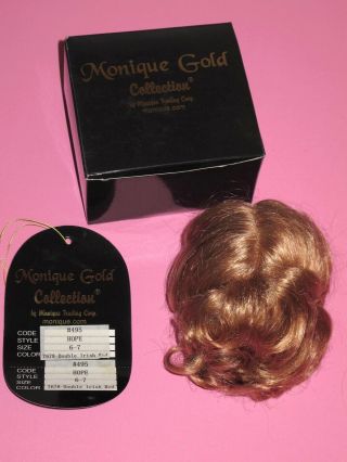 Monique - " Hope " Doll Wig - Double Irish Red Size 6 - 7 W/ Box