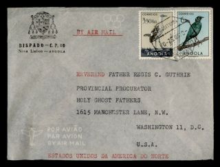 Dr Who 1952 Angola Nova Lisboa Airmail To Usa E90026