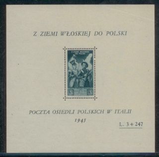 Poland 1946 - Fi Ss2 - Polish Corps In Italy -  Mh - Stamp Mnh