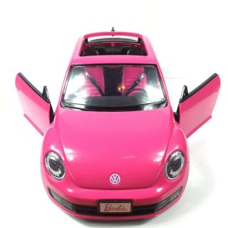 Barbie Vw Volkswagen The Beetle Car Hot Pink 2013 Mattel Bjp37 Great Shape