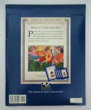 AMERICAN GIRL Molly ' s THEATER KIT War on the Home Front WWII Play 4 Scripts 3