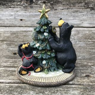 Big Sky Carvers Bearfoots Bear Christmas Tree Trimming Figurine 7”