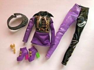 Disney Descendants 2 Mal Doll Clothes - Purple Outfit With Pants Top And Boots