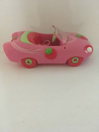 ❤️Strawberry Shortcake Convertible Car with Figure And Hat Pink Red Green 2008 3
