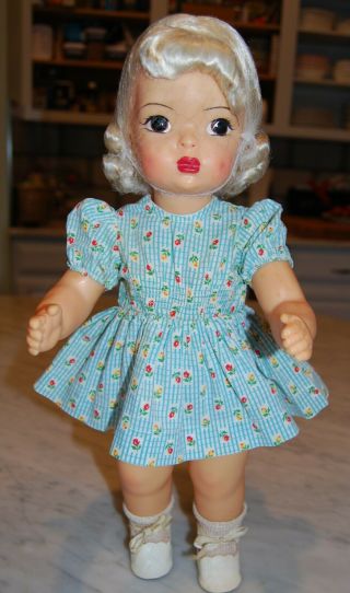 Vintage Terri Lee Doll Clothing - Terri Lee " Mock " Smocked Dress