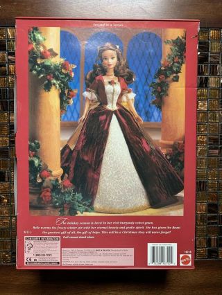 Barbie Doll Disney Beauty And The Beast Enchanted Christmas Belle 2