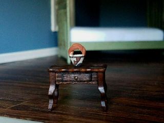 Dollhouse Miniature Artisan Native American Pottery Basket Signed 1:24