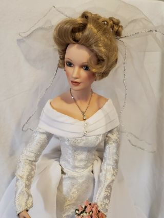 Ashton Drake Galleries Bride Wedding 23 " Porcelain Doll