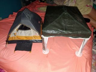 Barbie Doll Tent And Canopy.  Coleman Brand