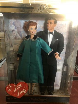 Mattel I Love Lucy Barbie Doll Set Lucy & Ricky Ricardo Episode 50 Mib Nrfb