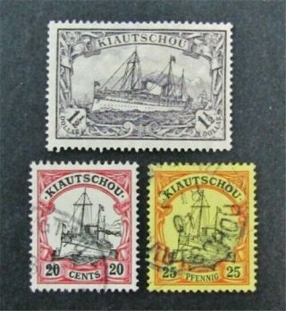 Nystamps German Kiauchau Stamp 14//41 / $48 Signed