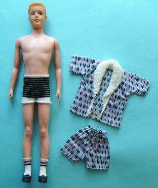 1961 Redhead Eegee Andy Doll And Extra Outfit Ken Barbie Clone