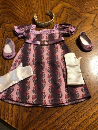 American Girl Caroline Holiday Gown Complete Euc Retired