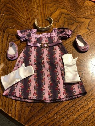 American Girl Caroline HOLIDAY GOWN Complete EUC RETIRED 2
