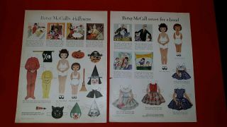 Vintage Paper Dolls 1953 Mccall 