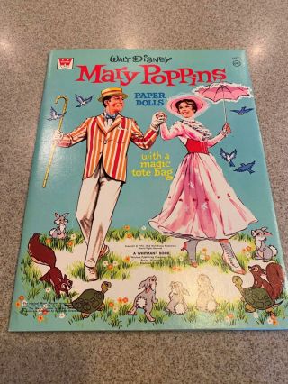 Vintage 1973 Walt Disney Mary Poppins Paper Dolls Uncut