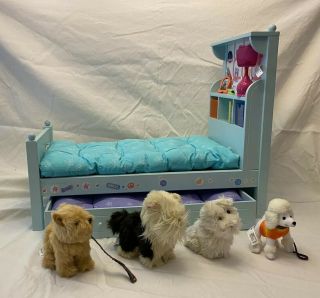 American Girl Bed Set With Bonus 4 Dogs