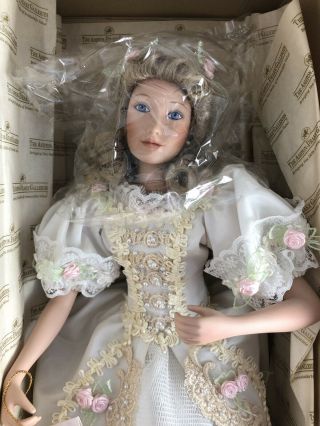 Ashton Drake Finishing Touches 1994 Victorian Porcelain Doll With & Box